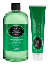 2 pack Propolis Toothpaste and Propolis Mouth Wash, 16 oz (With Tea Tree Oil)