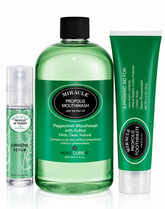 Miracle Propolis Mouthwash 16 oz, Toothpaste 6.4 Oz and Lip Therapy Corrective Serum 0.33 oz