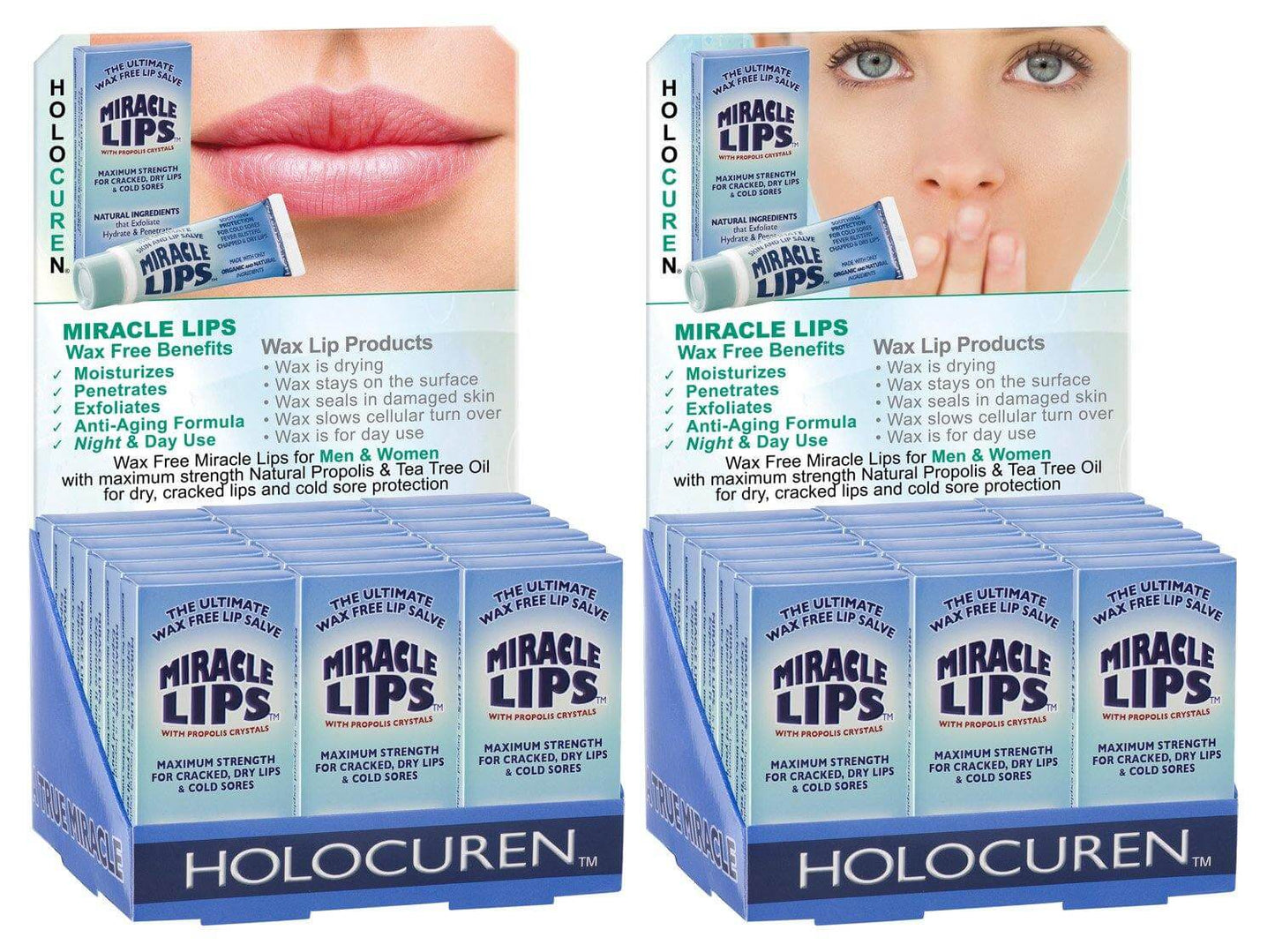 2-Pack MIRACLE LIPS SALVE Corrective Lip Action - HOLOCUREN - Official Website