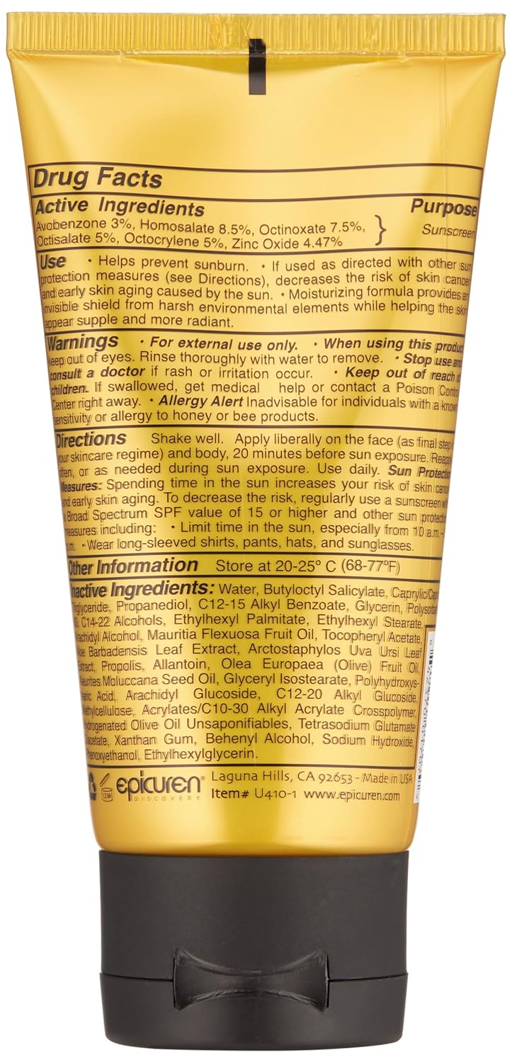 Epicuren DISCOVERY X-treme Propolis Sunscreen SPF 45+, Yellow, 2.5 Fl Oz