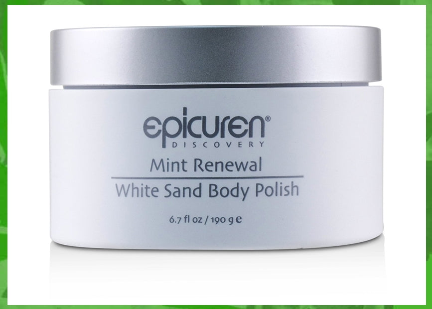 Epicuren Mint Renewal White Sand Body Polish and Scrub, 6.7 oz