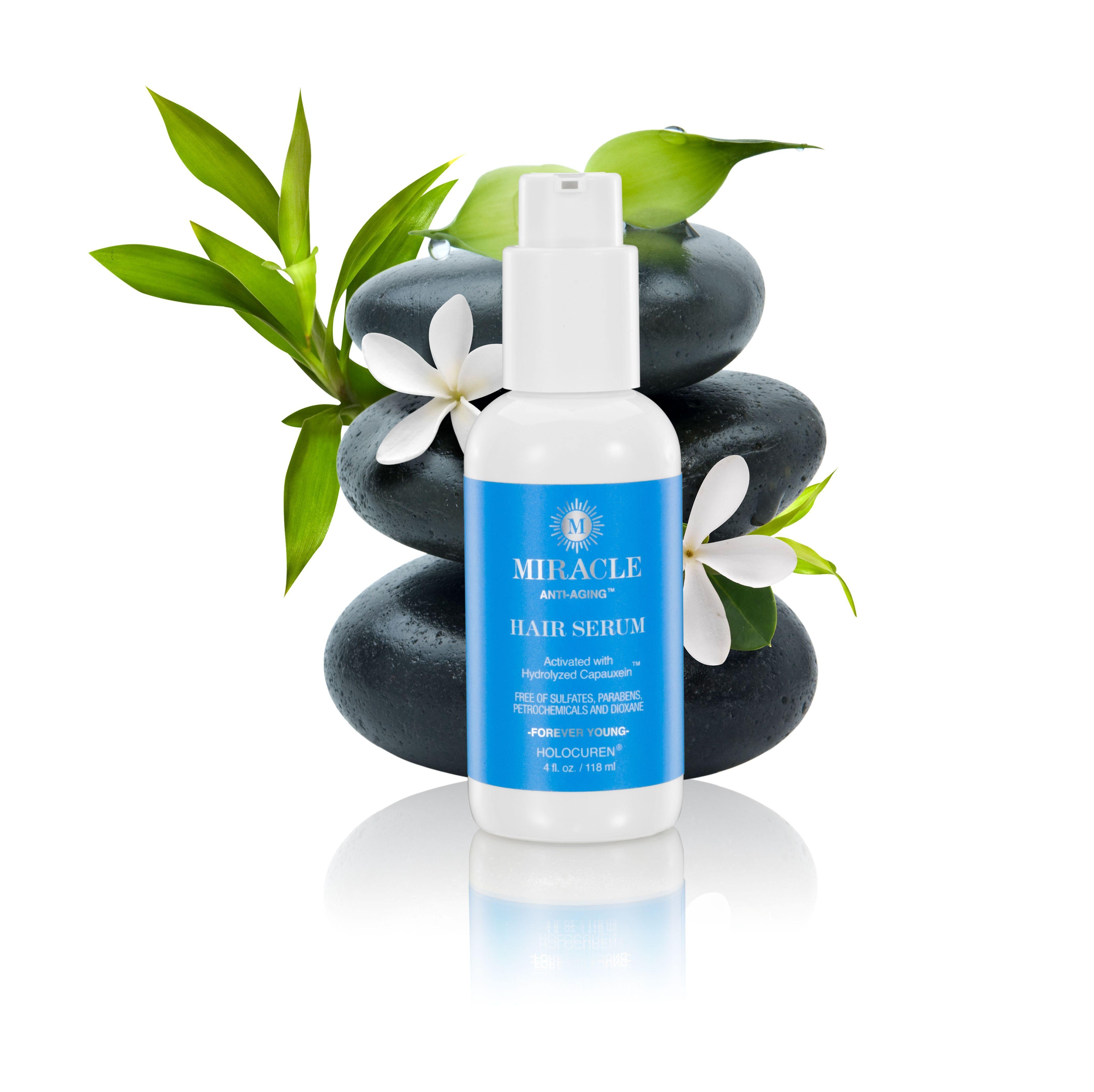 Miracle Anti-Aging Leave In Hair Serum (4 OZ) for hair and follicle repair - HOLOCUREN - Official Website