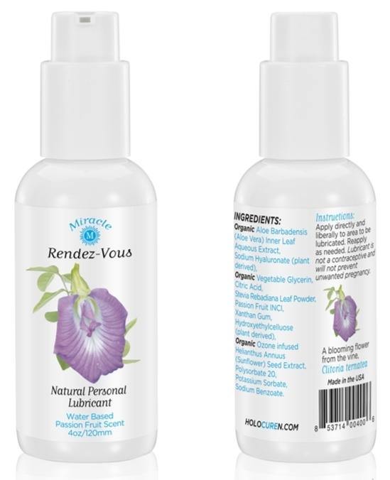 Miracle Rendez-Vous Personal Lubricant, with OZONE, Water Based, 3.4oz - HOLOCUREN - Official Website