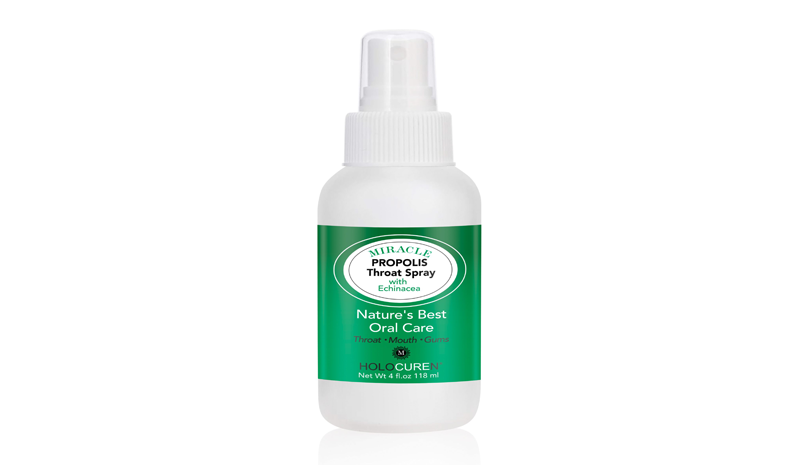 4 oz Miracle Propolis Throat Spray Infused with Echinacea + 7 Herbs, REFILL Bottle - HOLOCUREN - Official Website