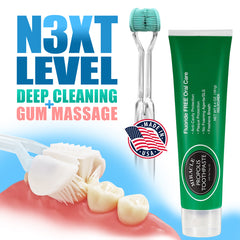 3PC Propolis Toothpaste, Propolis Mouthwash and 360° Deep Clean 3-Sided Toothbrush