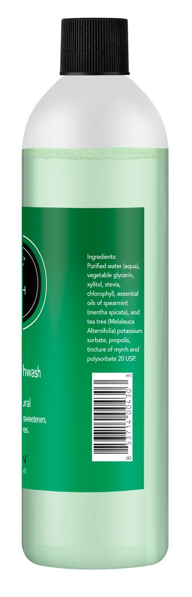 12 oz Miracle Propolis Mouth Wash with Natural Propolis & Tea Tree Oil, No Fluoride