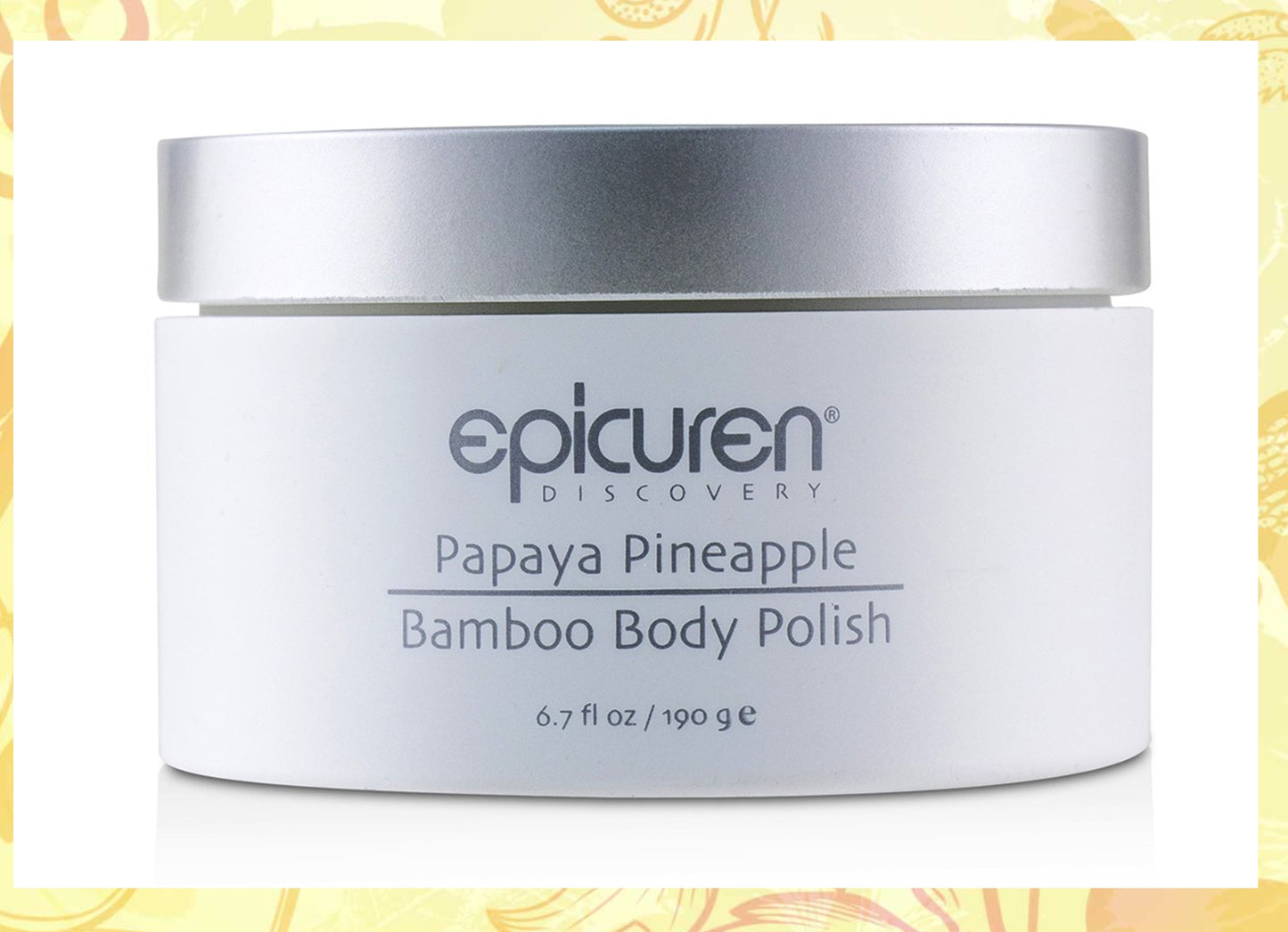 Epicuren Papaya Pineapple Bamboo Body Polish and Scrub, 6.7 oz