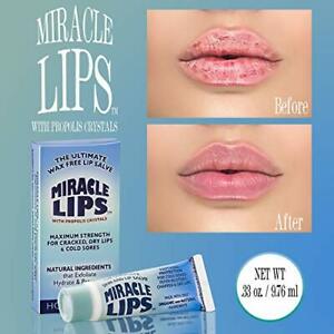 Miracle Lips Salve for Dry, Cracked, Sunburned Lips & Cold Sores