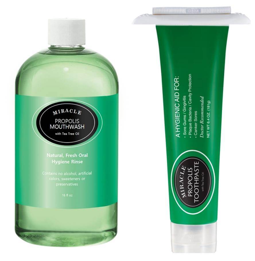 Tea Tree Oil toothpaste and mouthwash