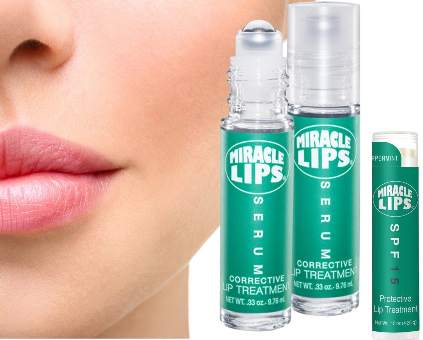 Miracle Lips Serum and Miracle Lips SPF 15 Lip Balm Correct and Protect - HOLOCUREN - Official Website