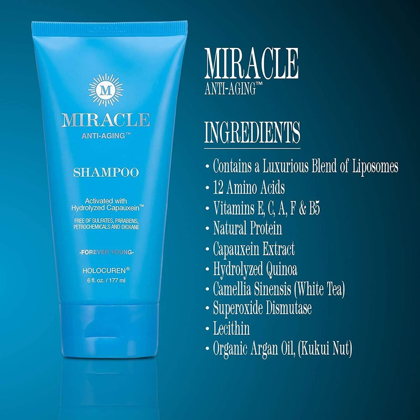 Miracle Anti-Aging Shampoo Hair and Follicle Therapy, 6 oz - HOLOCUREN - Official Website