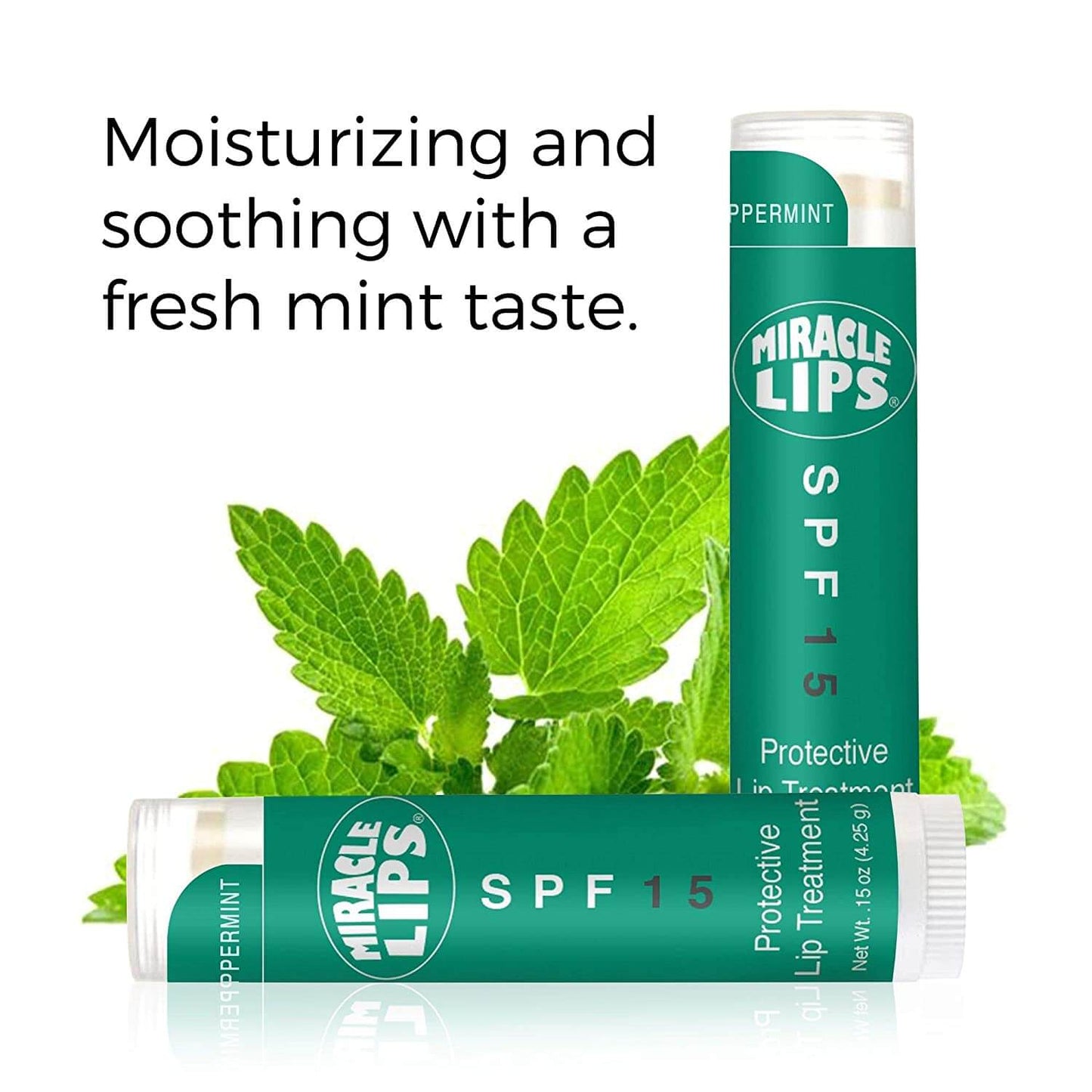 2 pc Miracle Lips SPF 15 Sunscreen,  Protective & Moisturizing Lip Action
