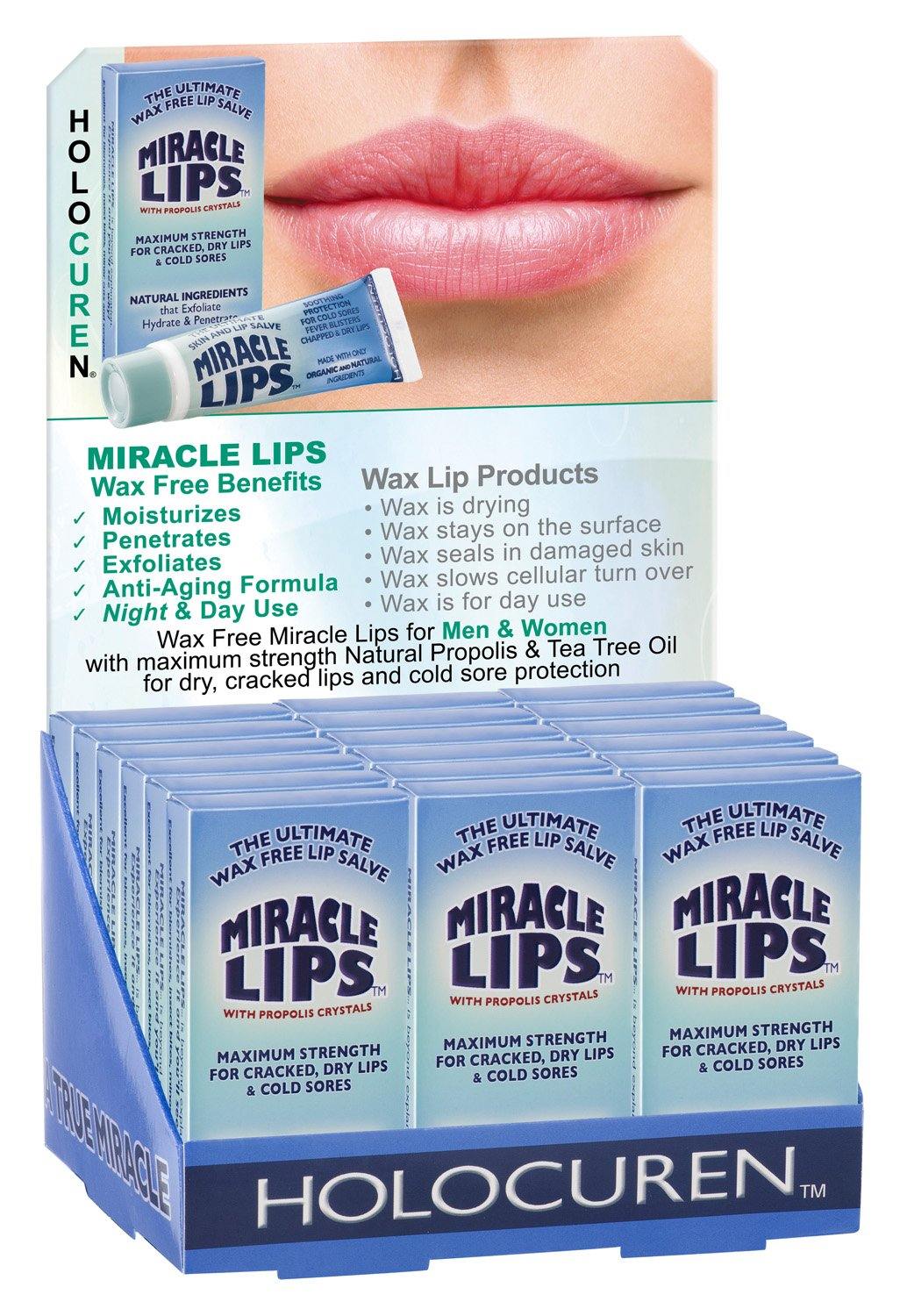 Miracle Lips Salve for Dry, Cracked, Sunburned Lips & Cold Sores - HOLOCUREN - Official Website