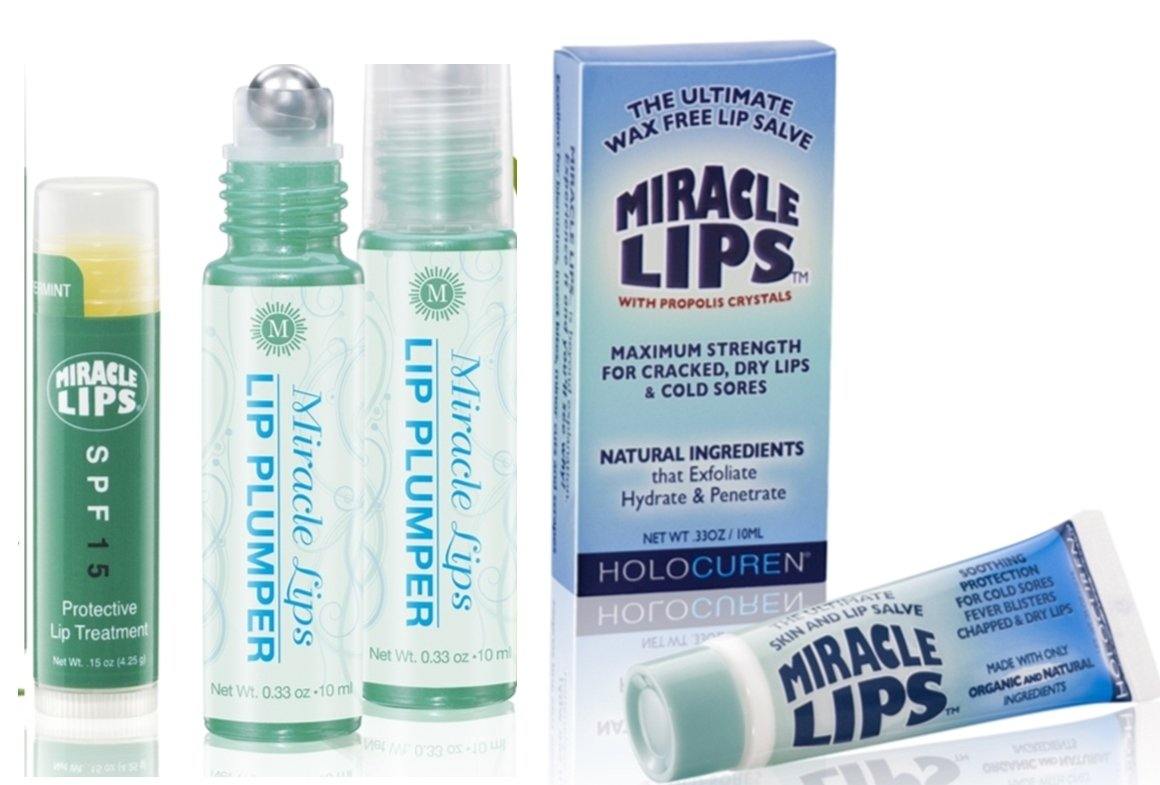 Miracle Lips Plumper, Salve for Problem lips & Sunscreen SPF 15 - HOLOCUREN - Official Website